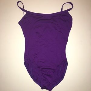 Purple High Cut Leotard